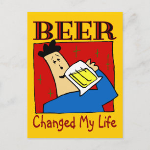 Beer veranderde mijn leven briefkaart
