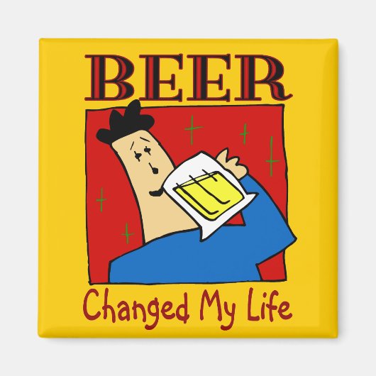 Beer veranderde mijn leven magneet (Voorkant)