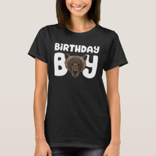Beer Verjaardag Jongen Feest Dier Kinder Grizzly B T-shirt