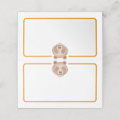 Beer Verjaardag Party Place Card – Teddy Bear Tabl Plaatskaartje (Buitenkant ongevouwen)