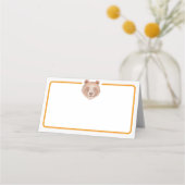 Beer Verjaardag Party Place Card – Teddy Bear Tabl Plaatskaartje (Achterkant)