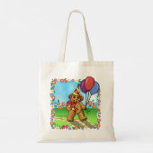 Beer verjaardagsfeest canvas tassen (Achterkant)