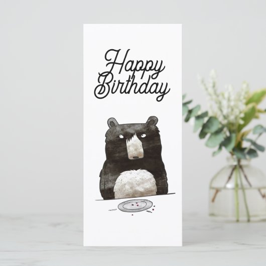 Beer verjaardagskaart (Staand voorkant)