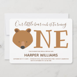 Beer verklikker één dier één geboorte kaart