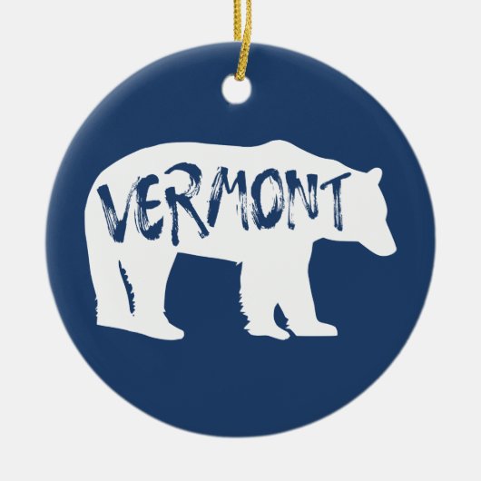 Beer Vermont Keramisch Ornament (Voorkant)