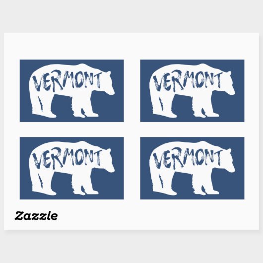 Beer Vermont Rechthoekige Sticker (Vel)