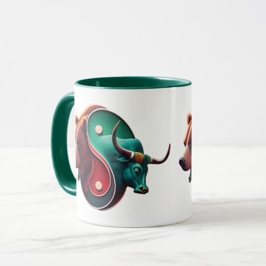 Beer versus Bull Trading Mok (Voorkant links)