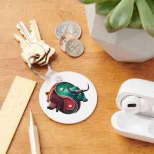 Beer versus Bull Trading Sleutelhanger