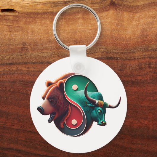 Beer versus Bull Trading Sleutelhanger (Voorkant)