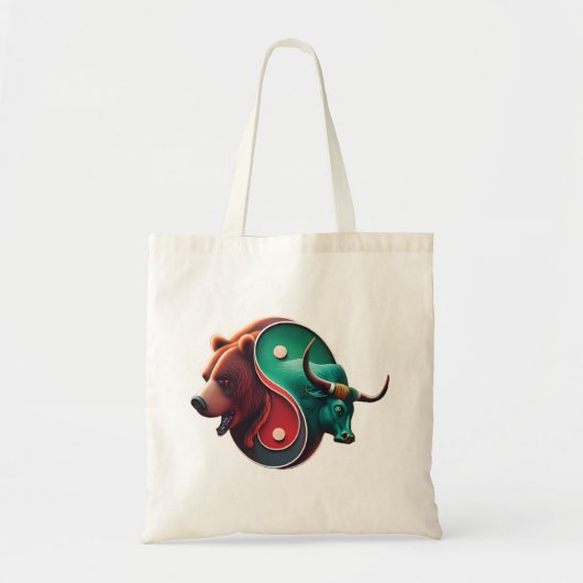 Beer versus Bull Trading Tote Bag (Voorkant)