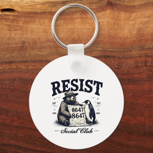 Beer verzet zich tegen Beschermen Nationaal Park A Sleutelhanger (Voorkant)