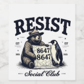 Beer verzet zich tegen Beschermen Nationaal Park A Wijn Etiket (Enkel label)