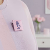 Beer Vierkante Button 5,1 Cm