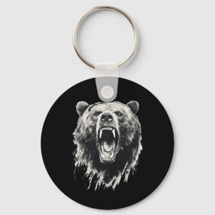 Beer Vintage Boze Grizzlybeer Wandel Camping Cam Sleutelhanger