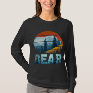 BEER VINTAGE NATUUR WILD BOS ZONSONDERGANG T-SHIRT