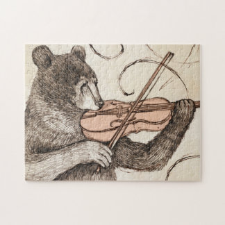 Beer Violin Jigzaag Puzzle afspelen Legpuzzel