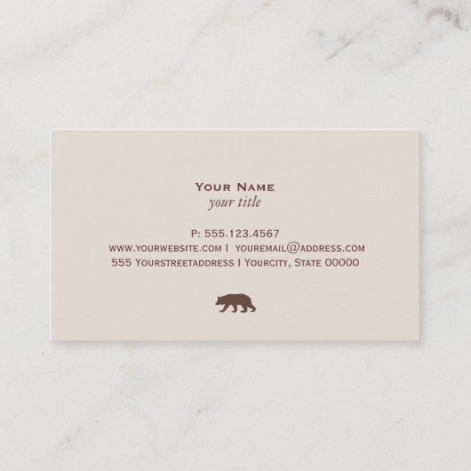 Beer Visitekaartje (Achterkant)