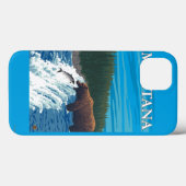 Beer vissen in rivier - Montana Case-Mate iPhone Case (Achterkant (horizontaal))