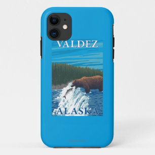Beer vissen in rivier - Valdez, Alaska Case-Mate iPhone Case