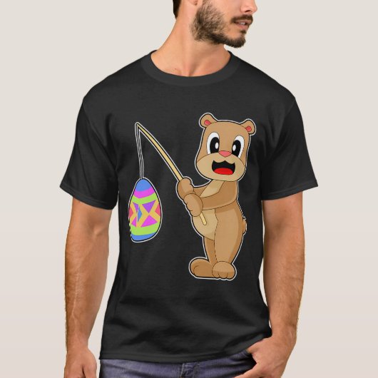 Beer vissen met Pasen T-shirt (Voorkant)