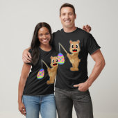 Beer vissen met Pasen T-shirt (Unisex)