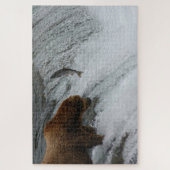 Beer vissen zalm, Brooks Herfsten Alaska Legpuzzel (Verticaal)