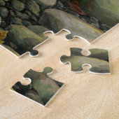 Beer Vist Puzzle Personalized Salmon Art Puzzle Legpuzzel (Zijkant)