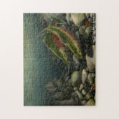 Beer Vist Puzzle Personalized Salmon Art Puzzle Legpuzzel (Verticaal)