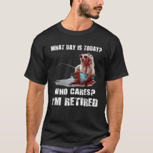 Beer Vist welke dag vandaag is wie er om geeft Ik T-shirt