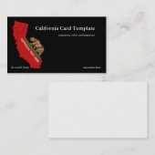 Beer Vlag California State Visitekaartje (Voorkant / Achterkant)