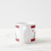 Beer vlag Californië Espresso Kop (Achterkant)