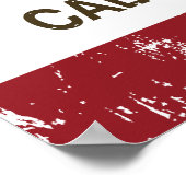 Beer vlag Californië Poster (Hoek)