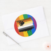 BEER VLAG DRIPPING RONDE STICKER (Envelop)