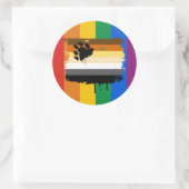 BEER VLAG DRIPPING RONDE STICKER (Tas)
