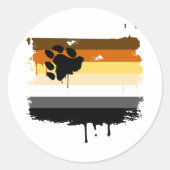 BEER VLAG DRIPPING RONDE STICKER (Voorkant)