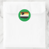 BEER VLAG DRIPPING RONDE STICKER (Tas)