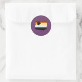 BEER VLAG DRIPPING RONDE STICKER (Tas)