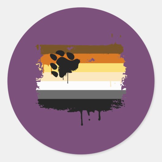 BEER VLAG DRIPPING RONDE STICKER (Voorkant)
