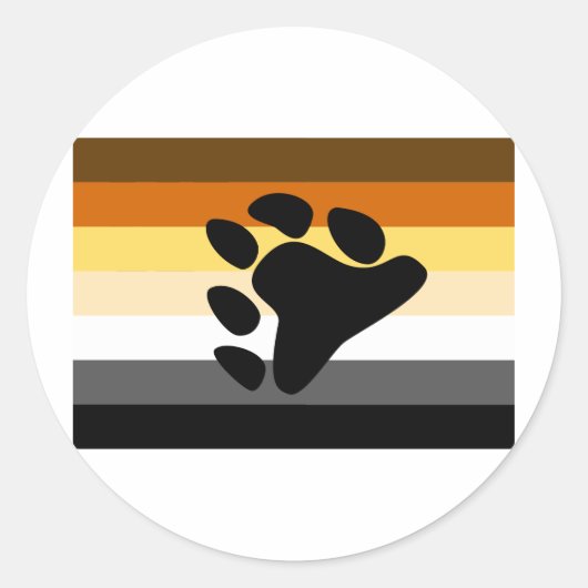 BEER VLAG ORIGINEEL MET SYMBOOL RONDE STICKER (Voorkant)