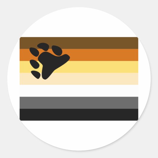 BEER VLAG ORIGINEEL RONDE STICKER (Voorkant)