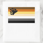 Beer vlag rechthoekige sticker (Tas)