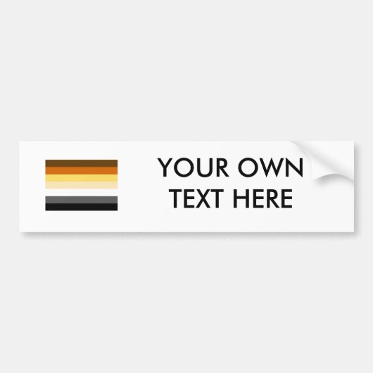 BEER VLAG STRIPES -.png Bumpersticker (Voorkant)