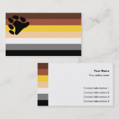 Beer Vlag Trick-kaart Visitekaartje (Voorkant / Achterkant)