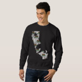  Beer Vlag van Californië Trui (Voorkant volledig)