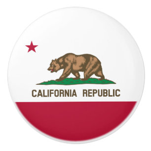 Beer vlag van de Californische Republiek: Cali Gou Keramische Knop