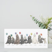 Beer vlakke Kaart (Staand voorkant)