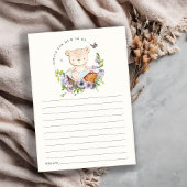 Beer Vloermandje blauw advies voor de moeder Baby  Informatiekaartje