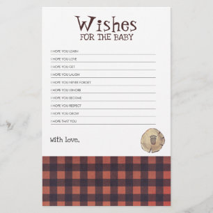 Beer voetafdruk Lumberjack met  Baby shower