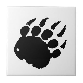 Beer voetafdruk tegeltje