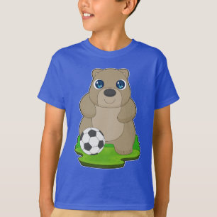 Beer Voetballer Voetbal T-shirt